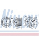 NISSENS - 87072 - Вентилятор отопителя салона