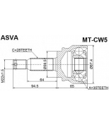 ASVA MTCW5 ШРУС НАРУЖНЫЙ 35x59,5x28 (OUTLANDER CW5 2006-)