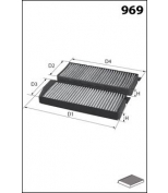 MECAFILTER - JKR7276 - САЛОННЫЙ УГОЛЬНЫЙ ФИЛЬТР BMW