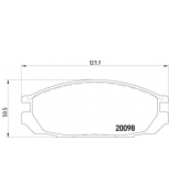 PAGID - T0364 - NISSAN Patrol GR-I (Y60) 88>97 R колодки PAGID