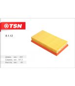 TSN 9112 Фильтр воздушный / Ford Focus, Transit, Tourneo (98->) 1.4/1.6/1.8/2.0