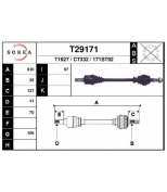 EAI - T29171 - T29171_привод левый! 810mm Fiat Ducato, Peugeot Boxer, Citroen Jumper 2.2-2.3D 06>