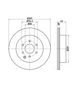 TEXTAR 92181603 Диск торм.зад.вент.nissan partfinder (r51) 2.5,3.0