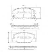 NIPPARTS - J3602031 - Комплект тормозных колодок, диско