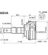 ASVA - TY27A48 - ШРУС НАРУЖНЫЙ 32x56x26 (TOYOTA   CAMRY (MCV2#) 2.2 , SCEPTER (SXV10) 2.2 CARINA