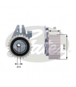 GATES - T43024 - Ролик приводного ремня Fiat Marea 2.0 20V 96>