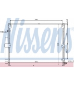 NISSENS - 940375 - Радиатор кондиционера TOYOTA LANDCRUISER 4.2  98-08
