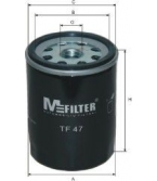MFILTER - TF47 - ФИЛЬТР МАСЛ OPL ASCONA C 1.6D/KADETT D/E 1.6D/1.7D/ASTRA F 1.7D/VECTRA A 1.7D 70-