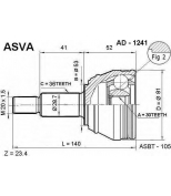 ASVA - AD1241 - ШРУС НАРУЖНЫЙ 30x53x36 (AUDI A3 SKODA OCTAVIA VW B