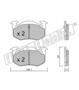 FRITECH - 0400 - Колодки тормозные дисковые задние Citroen ZX,Renault R5,9,11