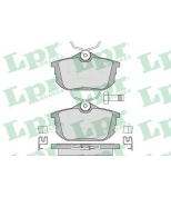 LPR - 05P621 - Комплект тормозных колодок, дисковый тормозной мех
