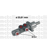 METELLI - 050367 - Главный тормозной цилиндр (23.81mm)