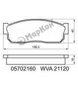 Маркон 05702160 Колодки тормозные дисковые к-т с мех. индикатором износа Nissan  Subaru