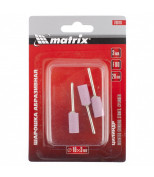 MATRIX 76018 Шарошка абразивная, цилиндр, 10 x 20 x 3 мм, F80,3 шт. MATRIX