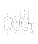 BOSCH - 0986424578 - Тормозные колодки передние 0986424578