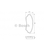 BOSCH - 0986424713 - Тормозные колодки 0986424713