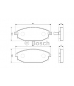 BOSCH - 0986424727 - Тормозные колодки 0986424727