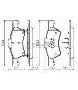 BOSCH - 0986424765 - Тормозные колодки 0986424765