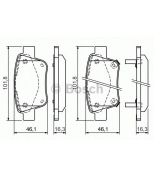 BOSCH - 0986424798 - Тормозные колодки 0986424798