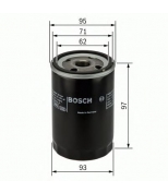BOSCH - 0986452003 - Фильтр масляный SCANIA 2/3-SERIE 96x71.5x96.5