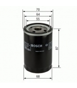 BOSCH - 0986452041 - Фильтр масляный NISSAN/KIA/MAZDA/HONDA/OPEL