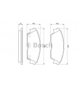 BOSCH - 0986460972 - Тормозные колодки 0986460972