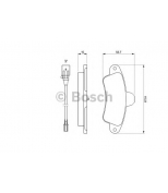 BOSCH - 0986460991 - Комплект тормозных колодок, диско