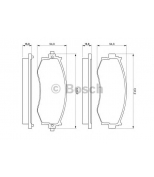 BOSCH - 0986461121 - Тормозные колодки 0986461121