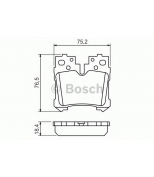 BOSCH - 0986494424 - Колодки тормозные дисковые задние