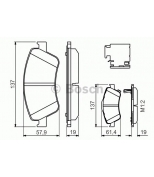 BOSCH - 0986494638 - Колодки тормозные