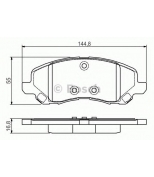 BOSCH - 0986495170 - Тормозные колодки перед. LANCER IX X