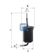 UFI - 3151700 - Фильтр топл. 626 2.0,2.2L 88-97