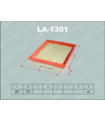 LYNX - LA1301 - Фильтр воздушный CITROEN Xsara 1.4-1.6 97-05, PEUGEOT 206 1.1-1.6 98