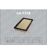 LYNX - LA1338 - Фильтр воздушный KIA Rio 1.3-1.5 00-05