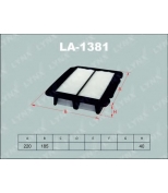 LYNX - LA1381 - Фильтр воздушный CHEVROLET Aveo 1.2-1.5 06 /Kalos 1.2-1.4 05 , DAEWOO Kalos 1.2-1.4 02