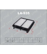 LYNX - LA935 - Фильтр воздушный SUZUKI Grand Vitara 1.6-2.7 98 /Vitara 1.9D-2.5 94-99