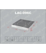 LYNX - LAC096C - Фильтр салонный угольный HYUNDAI Grandeur 06 /Santa F? 06 /Sonata V NF 065, KIA Magentis 05