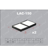LYNX - LAC150 - Фильтр салонный (комплект 2 шт.) TOYOTA Mark II 92-01