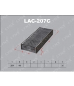 LYNX - LAC207C - Фильтр салонный угольный (комплект 2 шт.) NISSAN Maxima QX 00