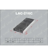 LYNX - LAC216C - Фильтр салонный угольный (комплект 2 шт.) NISSAN Navara 05 /Pathfinder 05