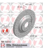 ZIMMERMANN 100332152 Тормозной диск