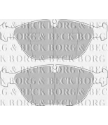 BORG & BECK - BBP1578 - Колодки тормозные (BBP1578)
