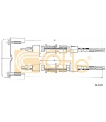 COFLE - 115821 - Трос стояночного тормоза задн OPEL OMEGA all ch.J1030902- 88-90