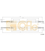 COFLE - 116769 - Трос, стояночная тормозная система