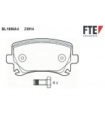 FTE - BL1896A4 - Колодки тормозные задние дисковые к-кт AUDI A4 (8E2, B6) 1.8 T