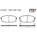 FTE - BL1935A2 - Колодки тормозные передние к-кт KIA CARENS (2002>)/ CERATO (2009>)