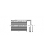 AVA - BW6157 - радиатор отопителя салона