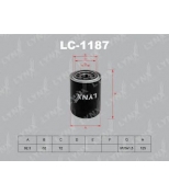LYNX - LC1187 - Фильтр масляный HYUNDAI H-1/Starex 08 /Terracan 01 , KIA Pregio 97 / Sorento 02-09