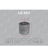 LYNX - LC251 - Фильтр масляный NISSAN Almera(N15) 2.0D 95-00/Patrol 2.8  88