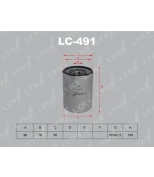 LYNX - LC491 - Фильтр масляный MITSUBISHI Mirage/Capella, ISUZU ELF150, SUBARU Bighorn, SUZUKI Escudo